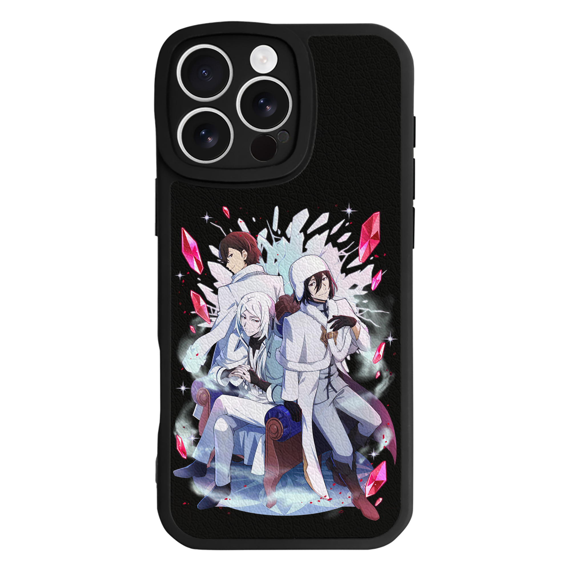 （画像用） 文豪ストレイドッグス Bungo Stray Dogs 【iPhone 16シリーズ対応】シリコンスマホケース（レザー調） 材質：シリコン